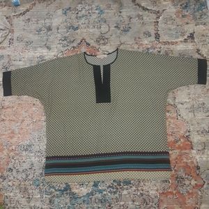 NWOT Philosophy Tunic with Geometric Pattern